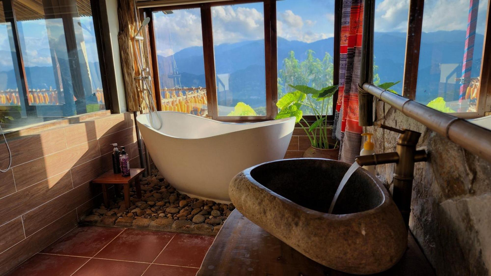 A Su Homestay Mu Cang Chai Exterior foto